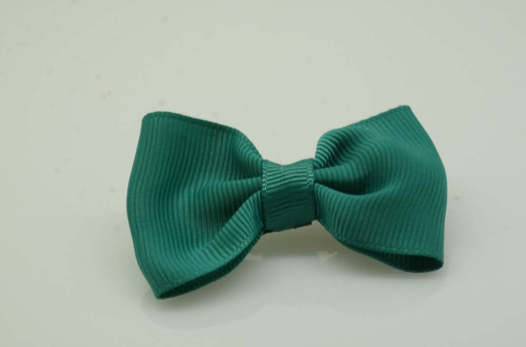 Itty bitty tuxedo hair Bow with colors  Jade